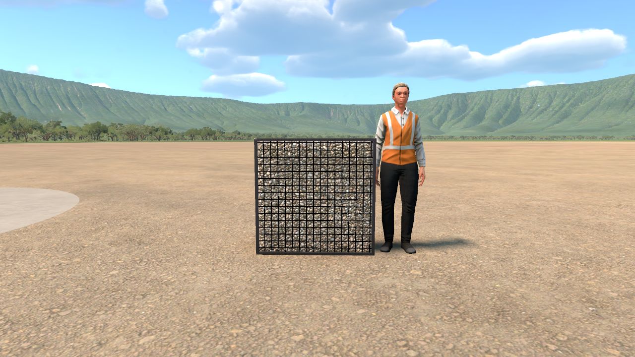 modern fence stones