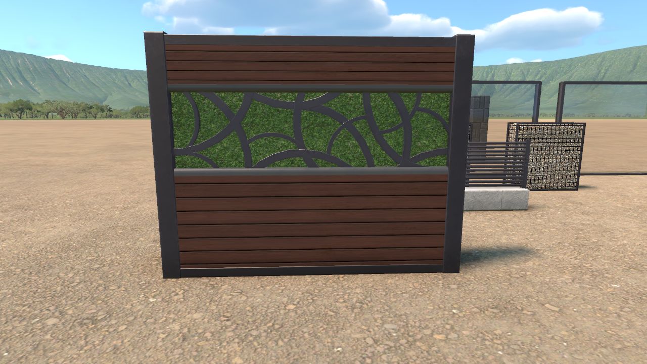 modern abstract eco fence