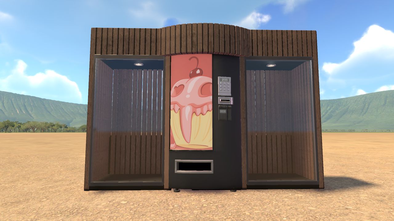 vending machine glass side parts