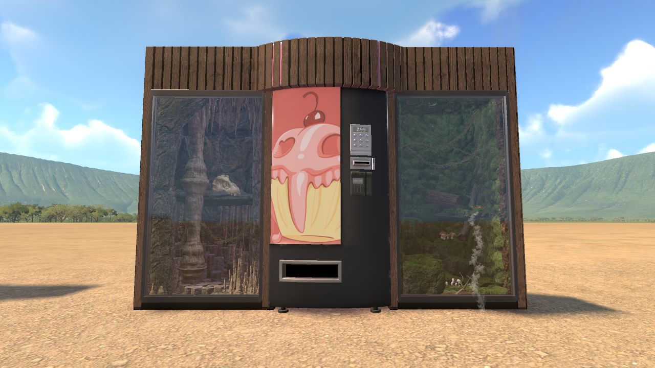 vending machine with vivariums