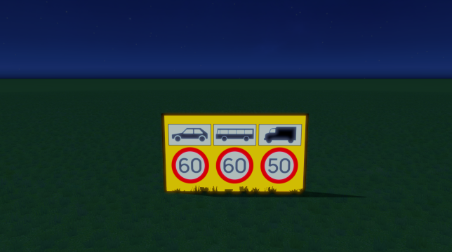 Speed Limit Sign LED