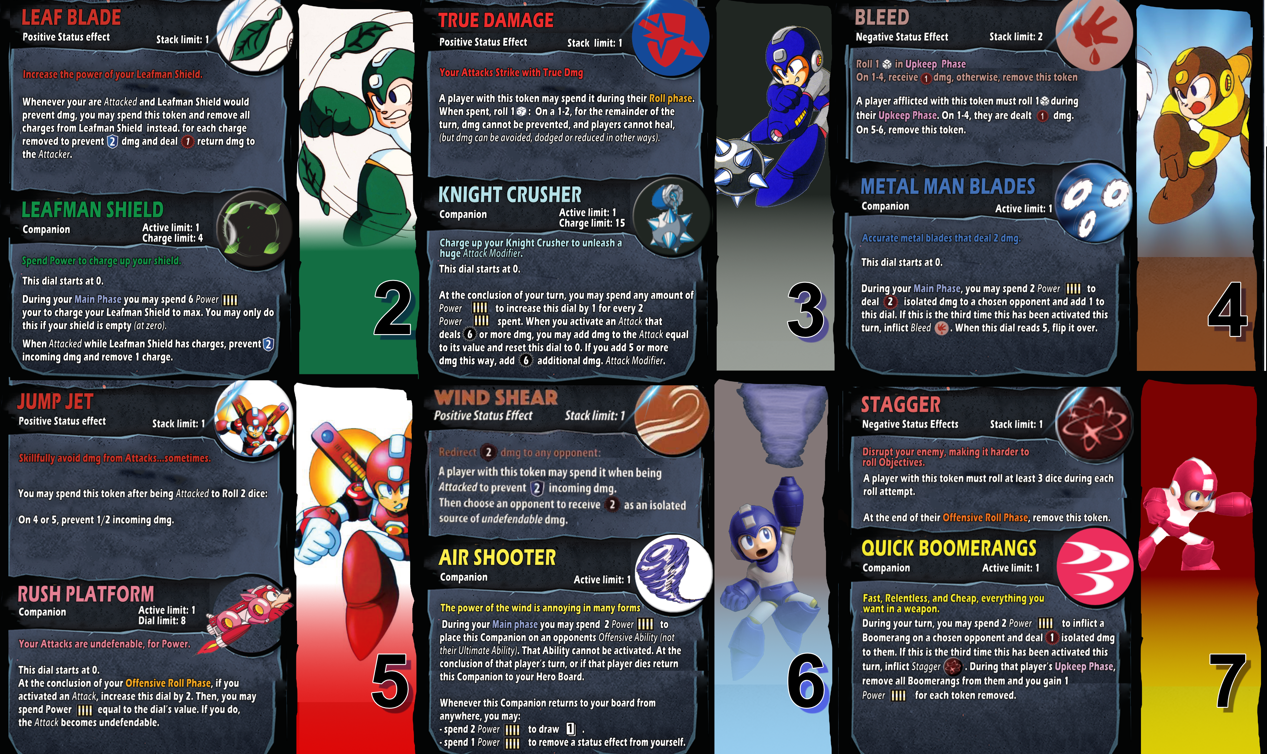 Mega Man: Dice Throne Homebrew by Hullk: Finished, PnP ready