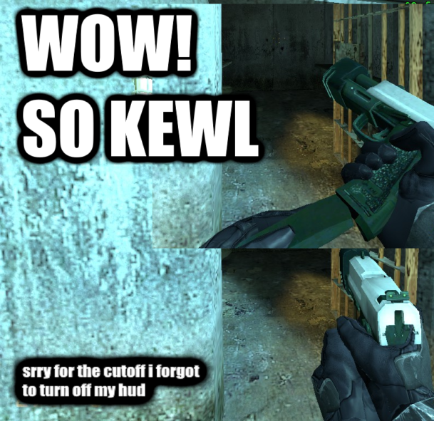Beta-Styled Green Pistol Reskin