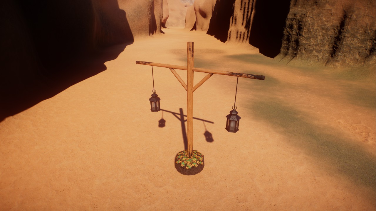 Arid Fracture Lamp Post