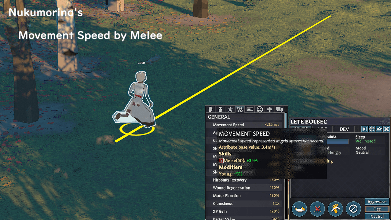 Movement Speed by Melee
