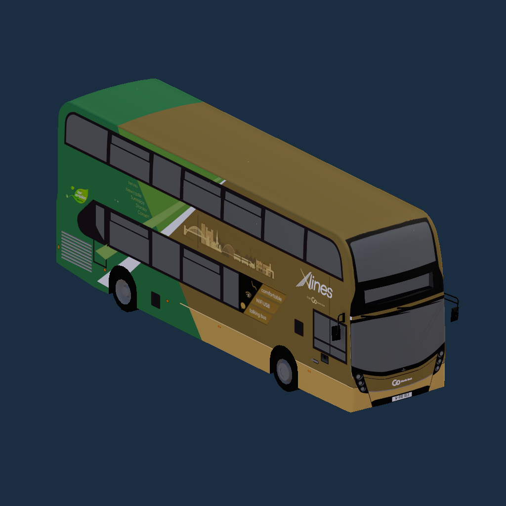 Go North East Xlines Dark Green