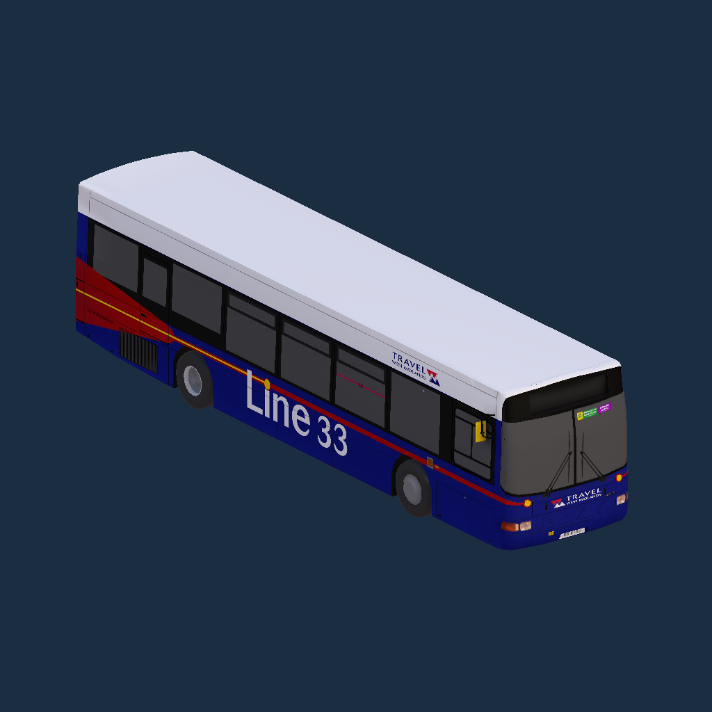 Volvo B10L - Wright Liberator TWM Line 33 Blue 2