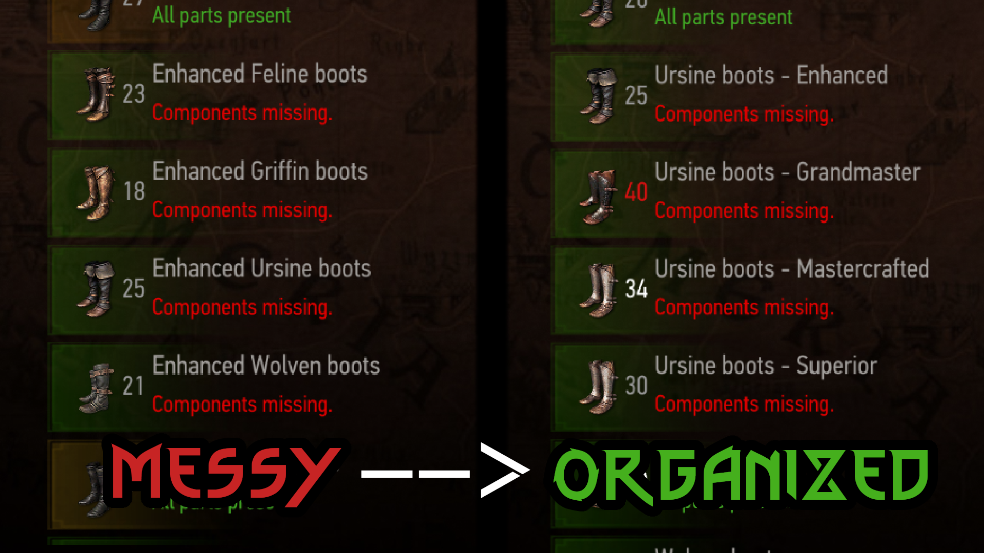 Consistent Upgrade Names