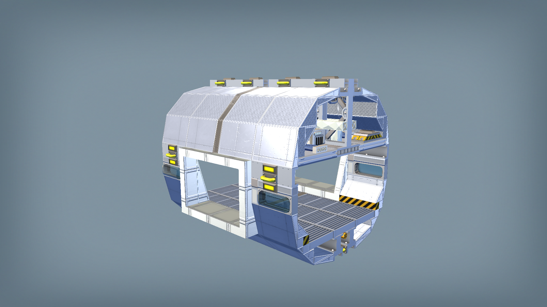 space station X corridor