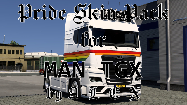 Pride Skin Pack for MAN TGX 2020 by A L E X [PAINTJOB,LIVERY]