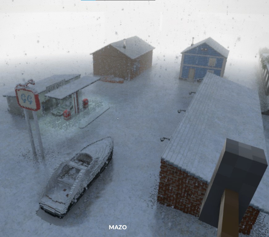 Frustrum - water city snowy
