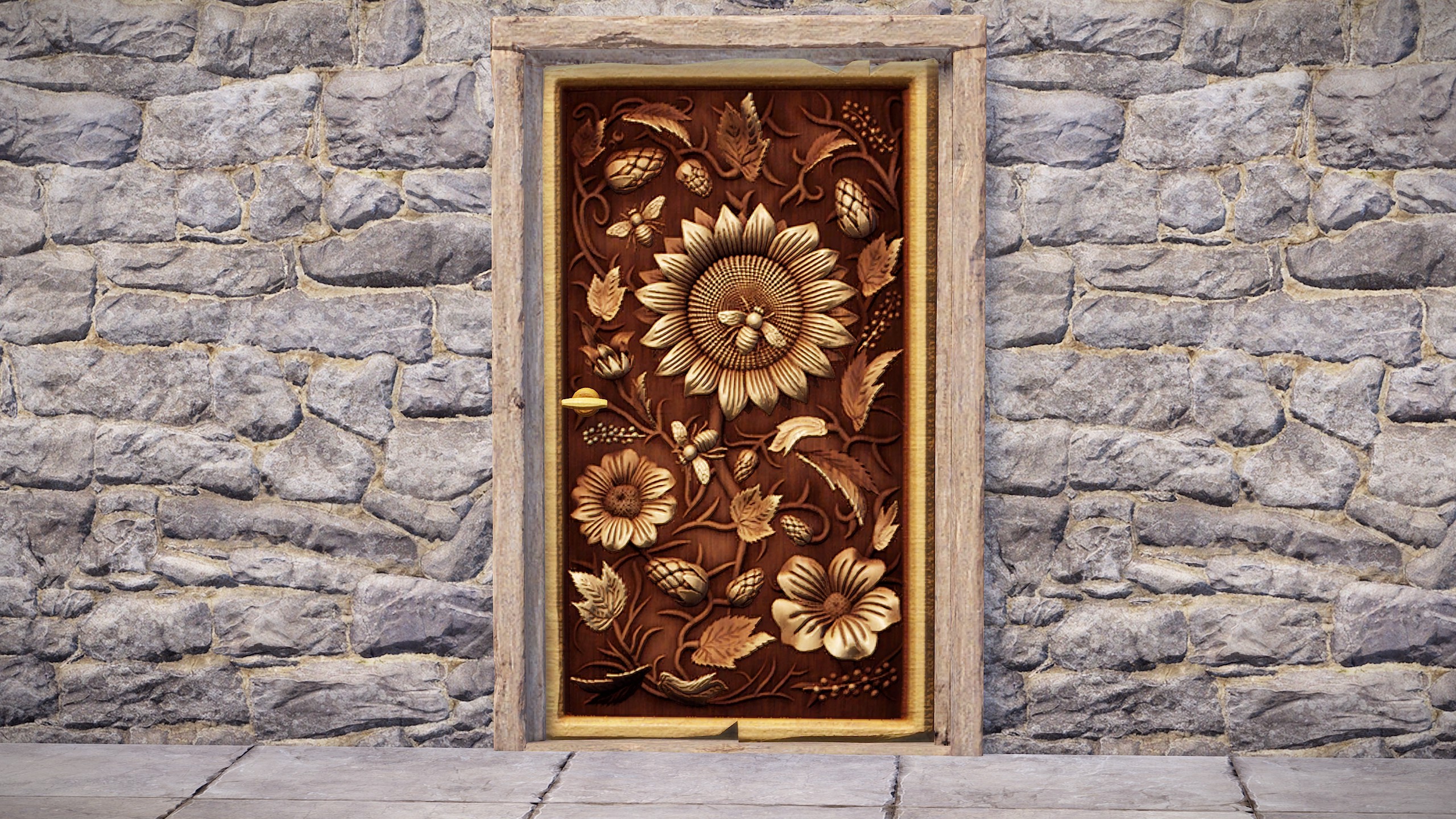 Whittled Bloom Door thumbnail 2