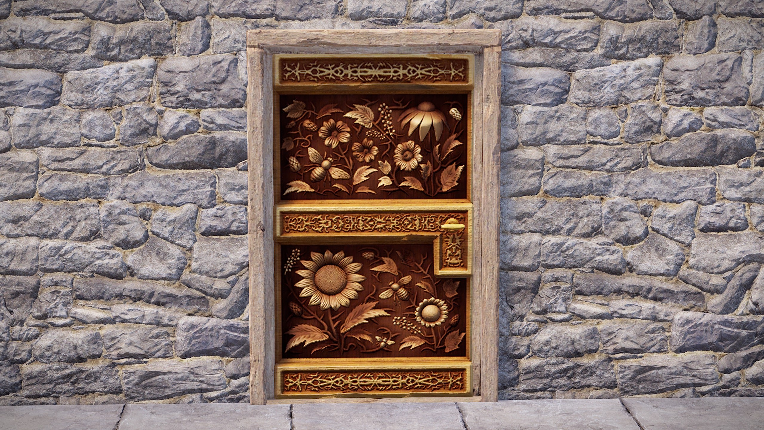 Whittled Bloom Door thumbnail 3