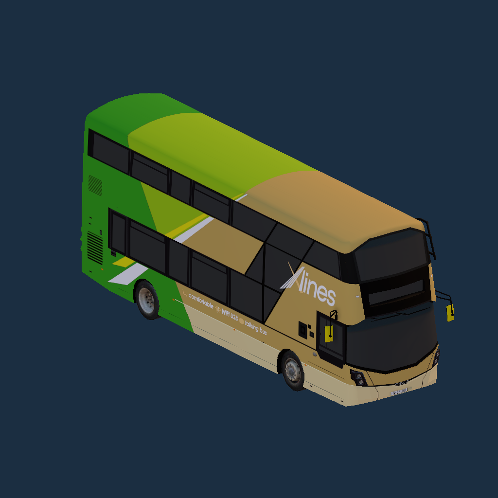Go North East Xlines Green (Debranded)