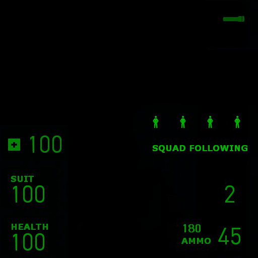 Dynamic Minimal hud (green)