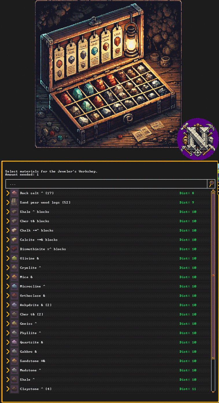 Materials Labels (vanilla)