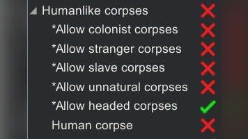 Headless Corpse Filter