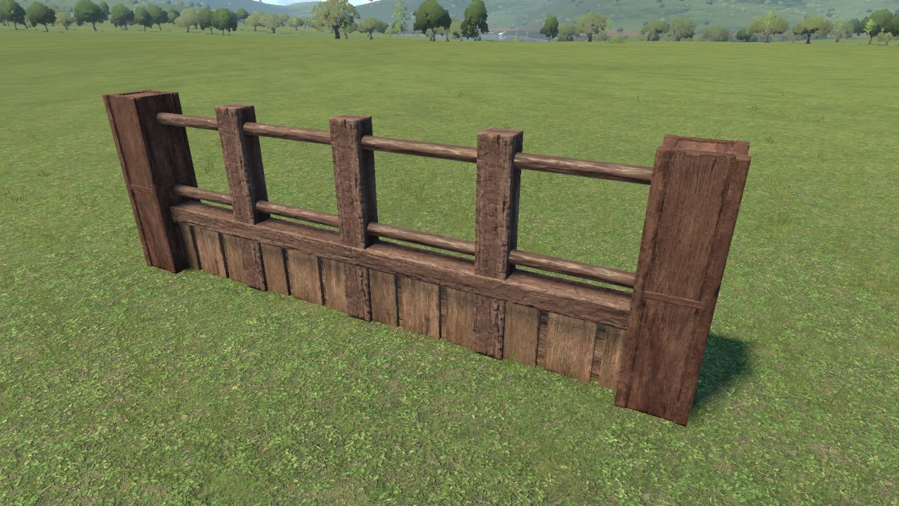 Fence Segment Rustic Boards (2.5m)