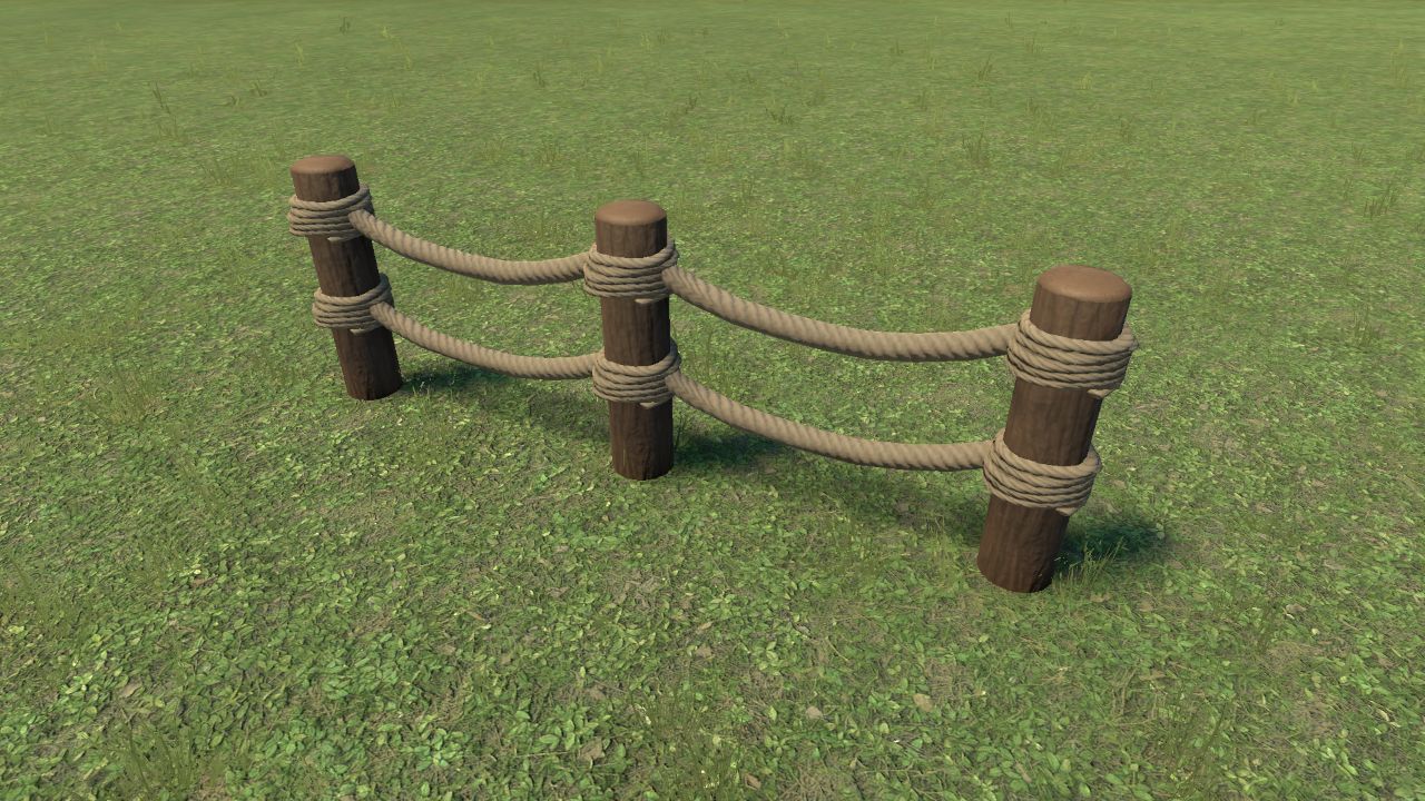 Decorative Fence Double Rope 2