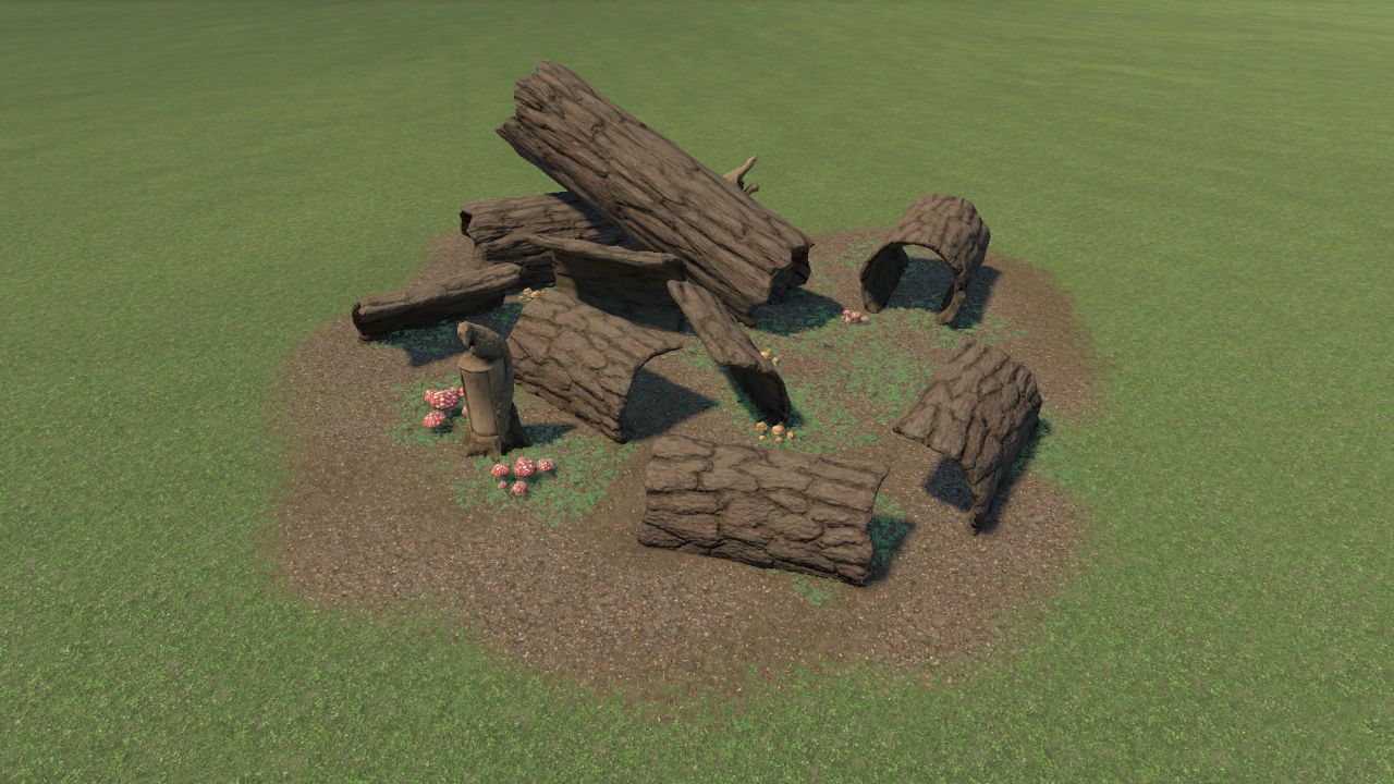 Rustic Logs Animal Den