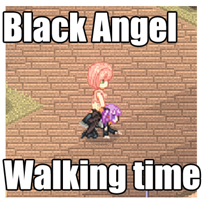 [SFW]Black Angel Walking Time