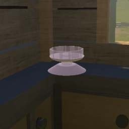 Depresion era glass cake/food plate