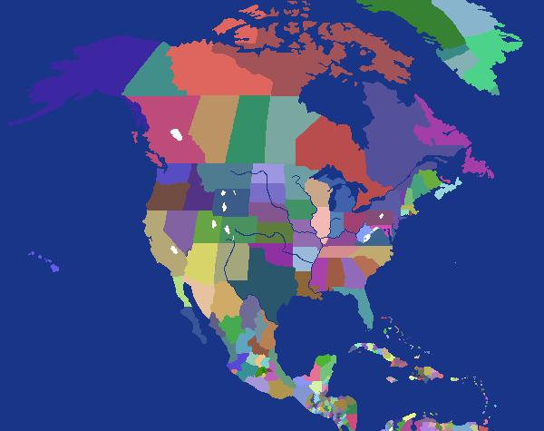 North-Central America States (with alliances)