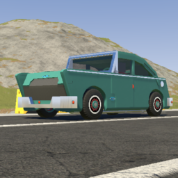 1950s atomic age inspired car