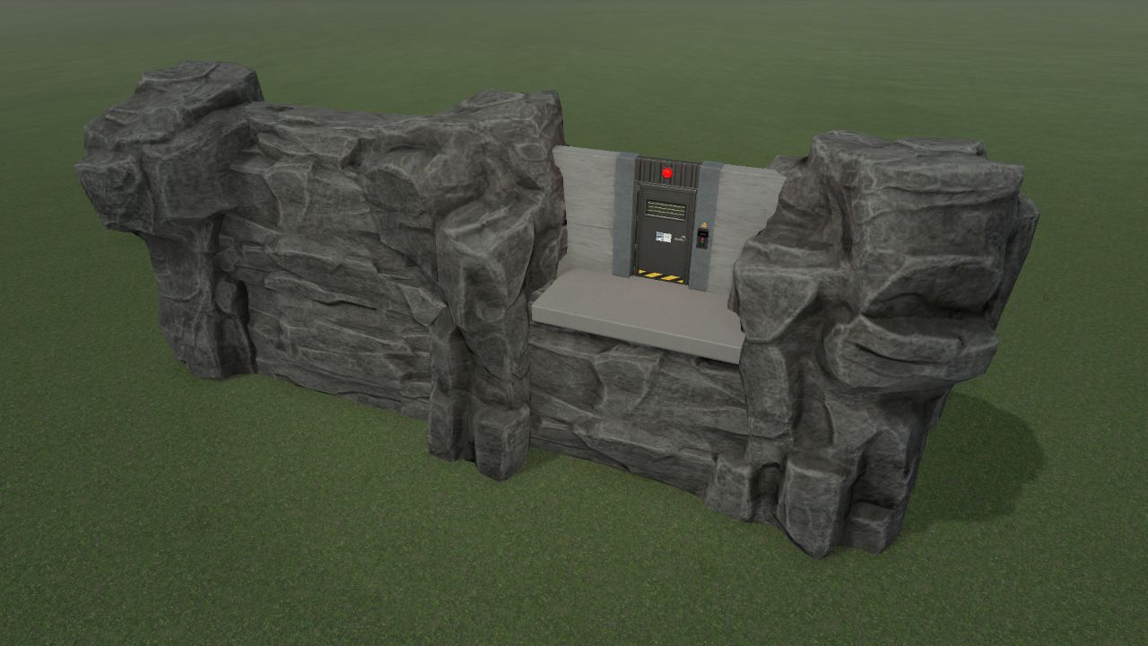 Monolithic Stone Moat Segment Gate B