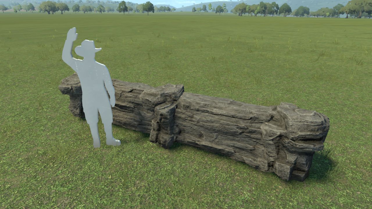 Extra Small Stone Moat Segment