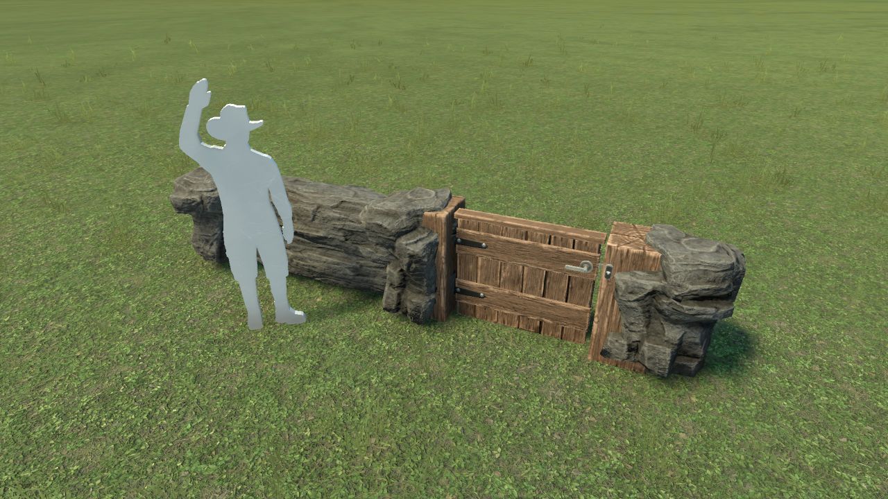 Extra Small Stone Moat (Gate Variant)