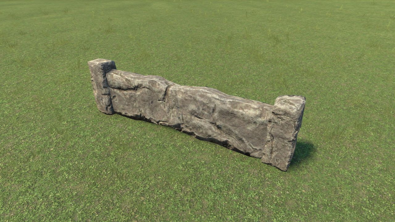 Fence Replica Stone Age Cave Rock 1m