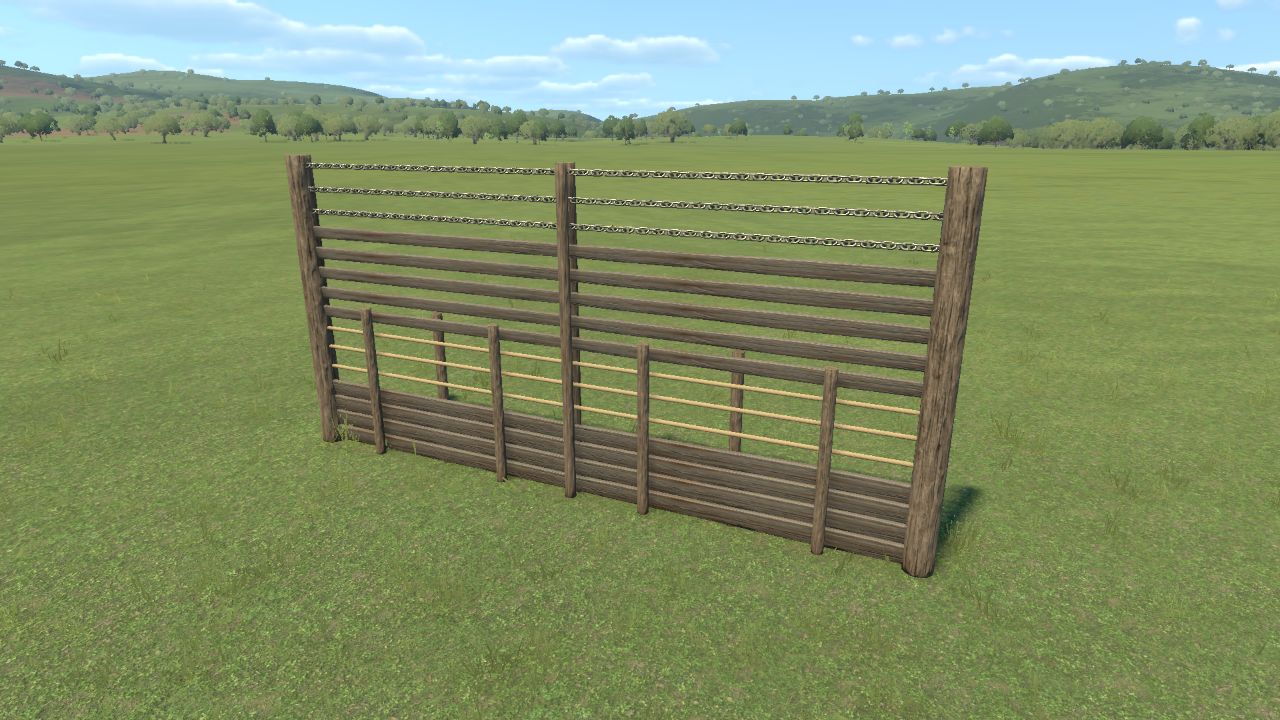 Fence Replica Arid Wood 4m