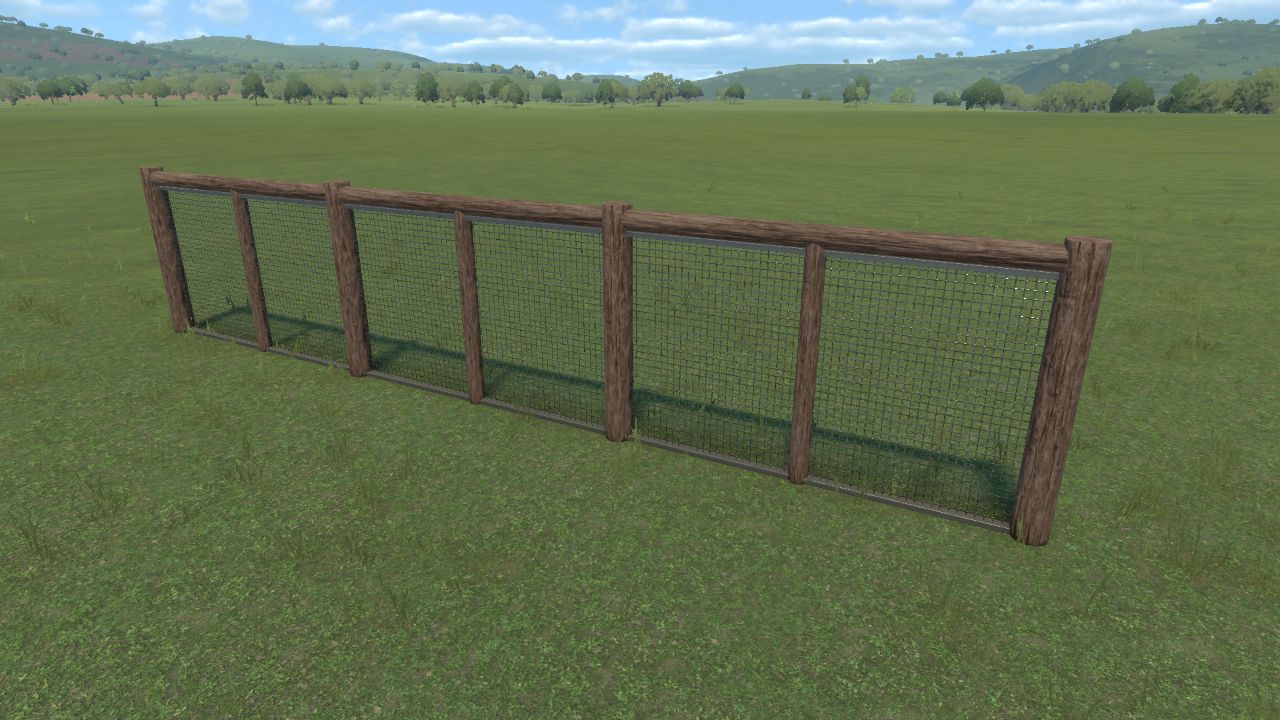 Fence Replica Rustic Log 2.5m