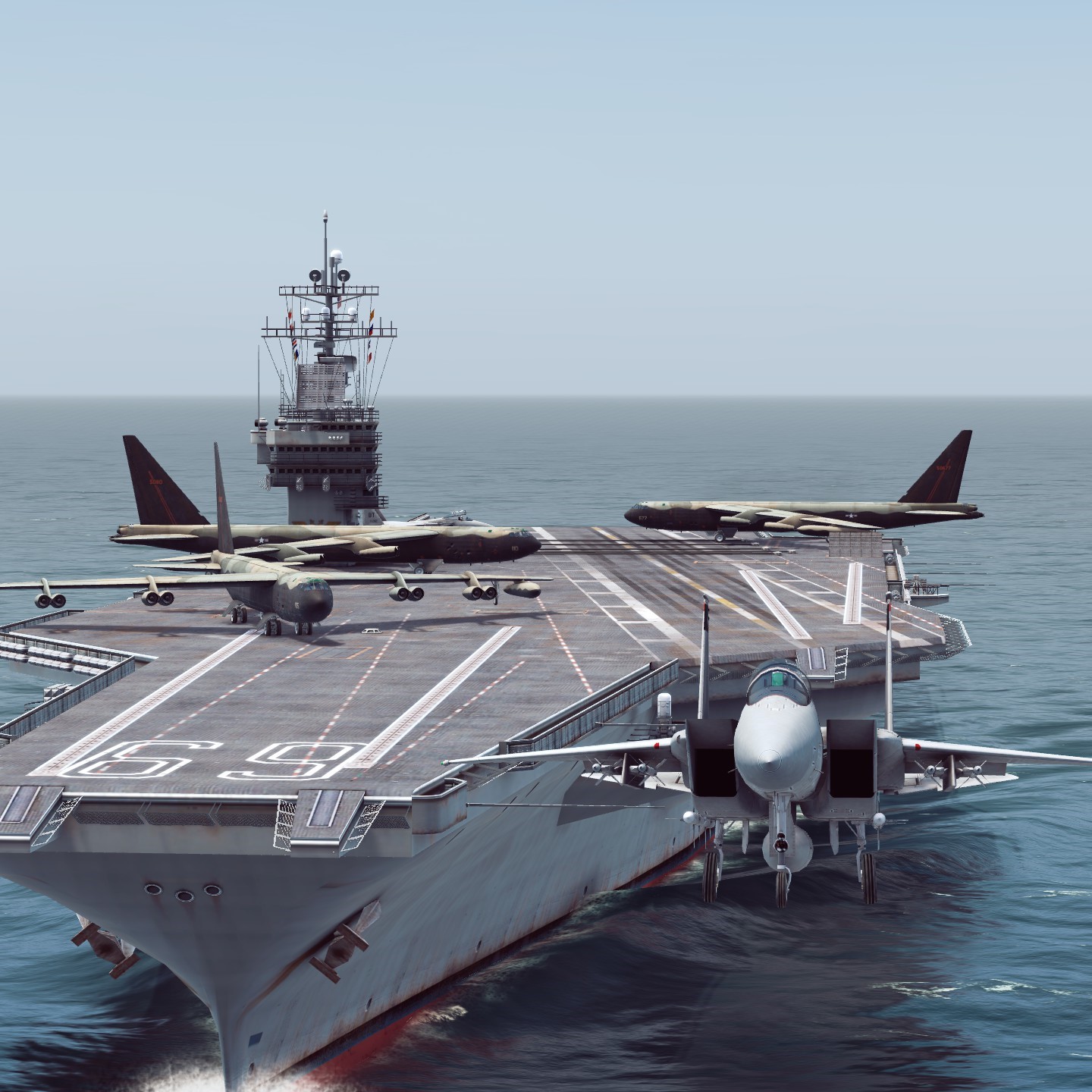 Nimitz with b52 and f15 (Full Capability)
