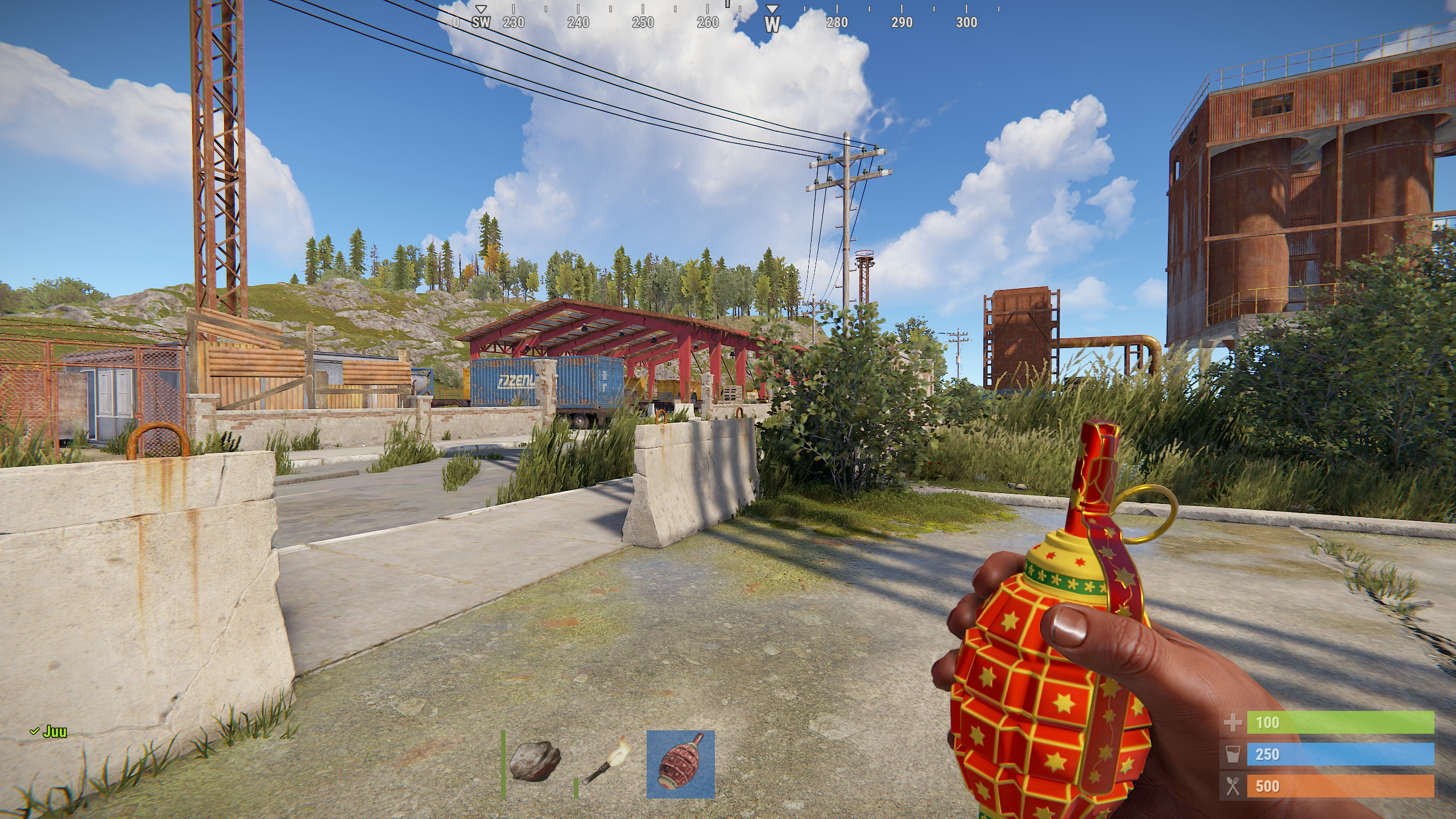 Red Christmas Grenade