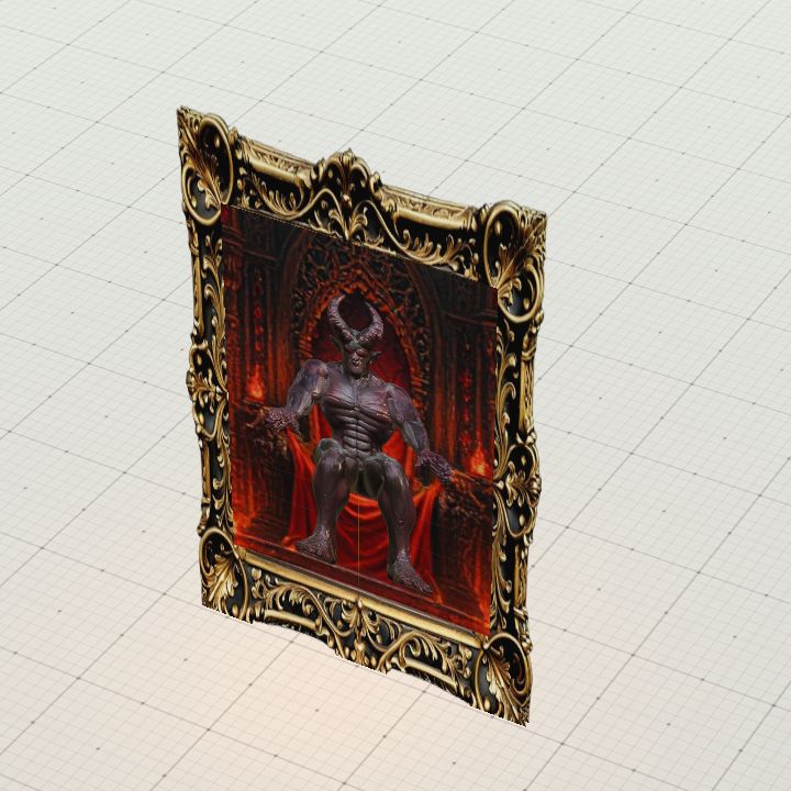 Haunted Portrait 2,the Demon painting