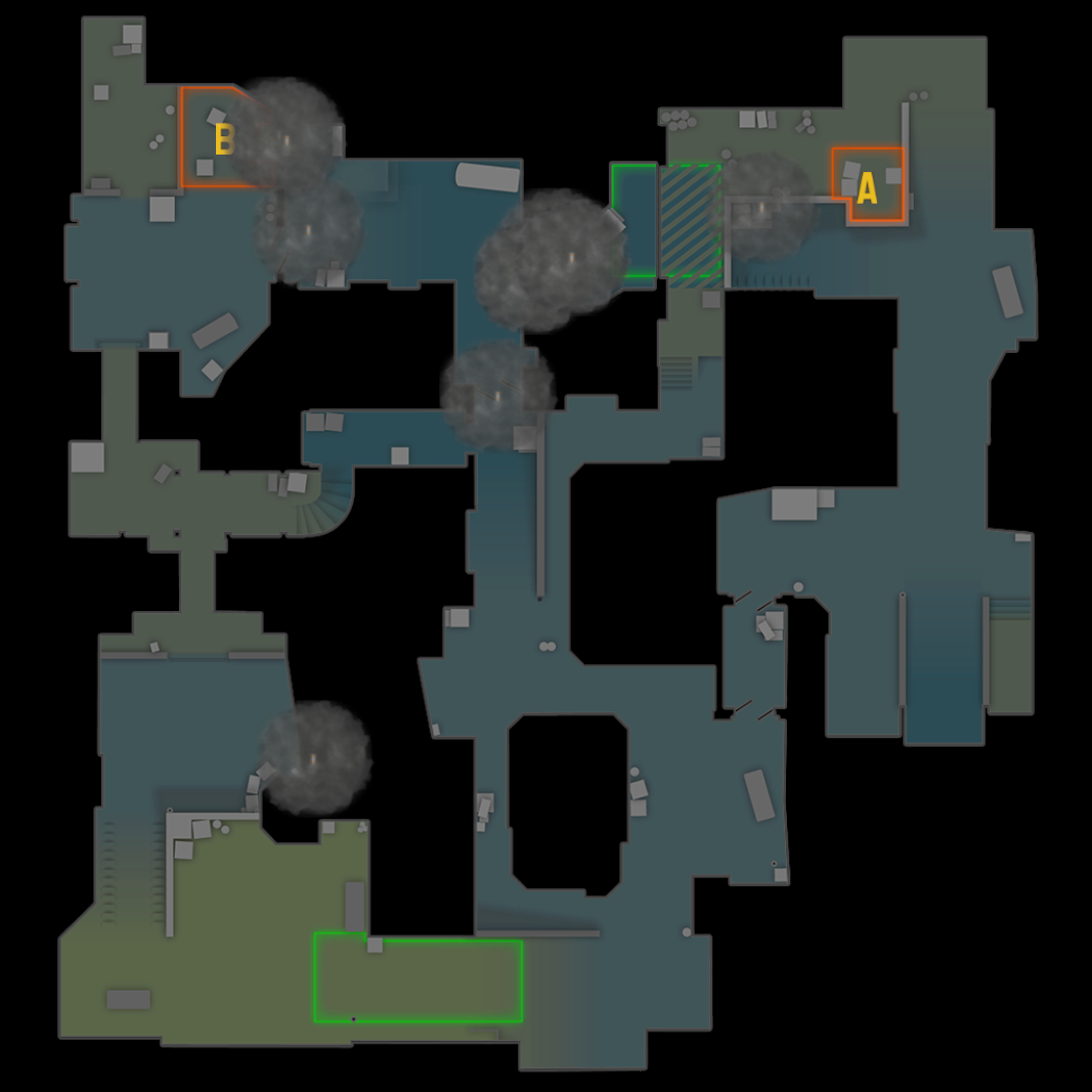 200 IQ fake smokes / long distance lineups – Counter-Strike 2 Mod