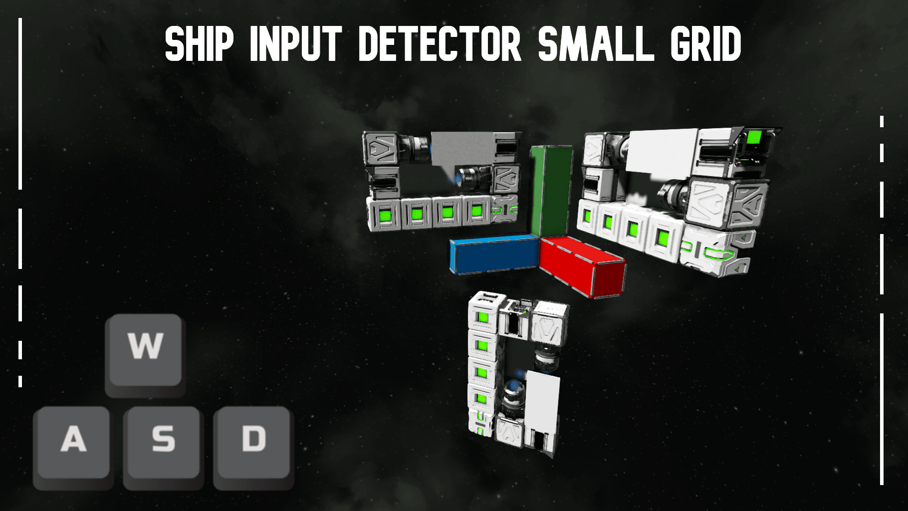 Ship Input Detector Small Grid (WASD Control)