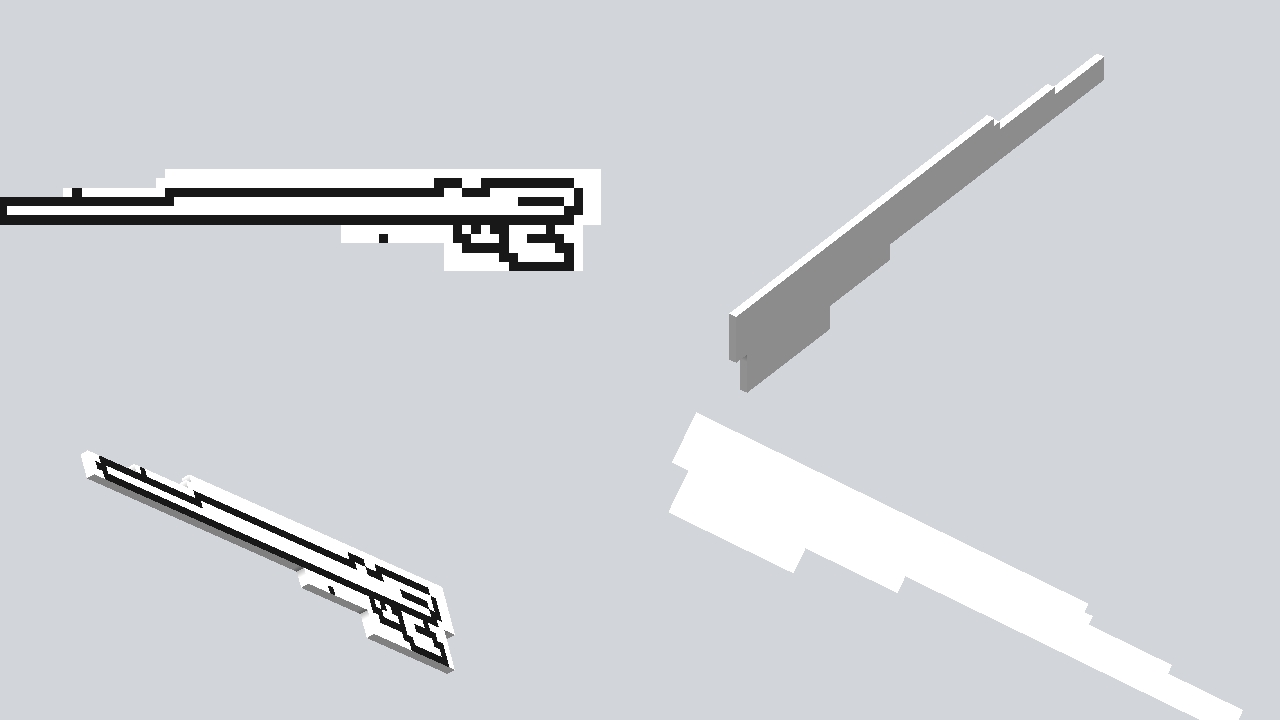 Paper Rifle Drawing