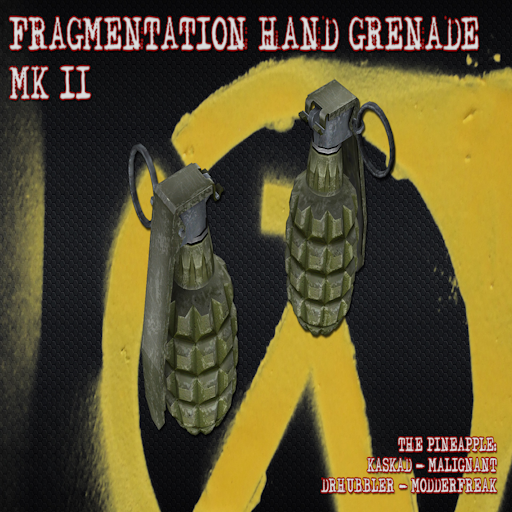 Fragmentation hand Grenades mk ll