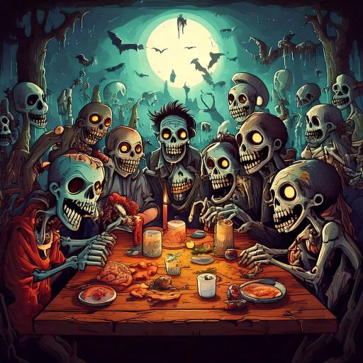 Zombies are hungry.