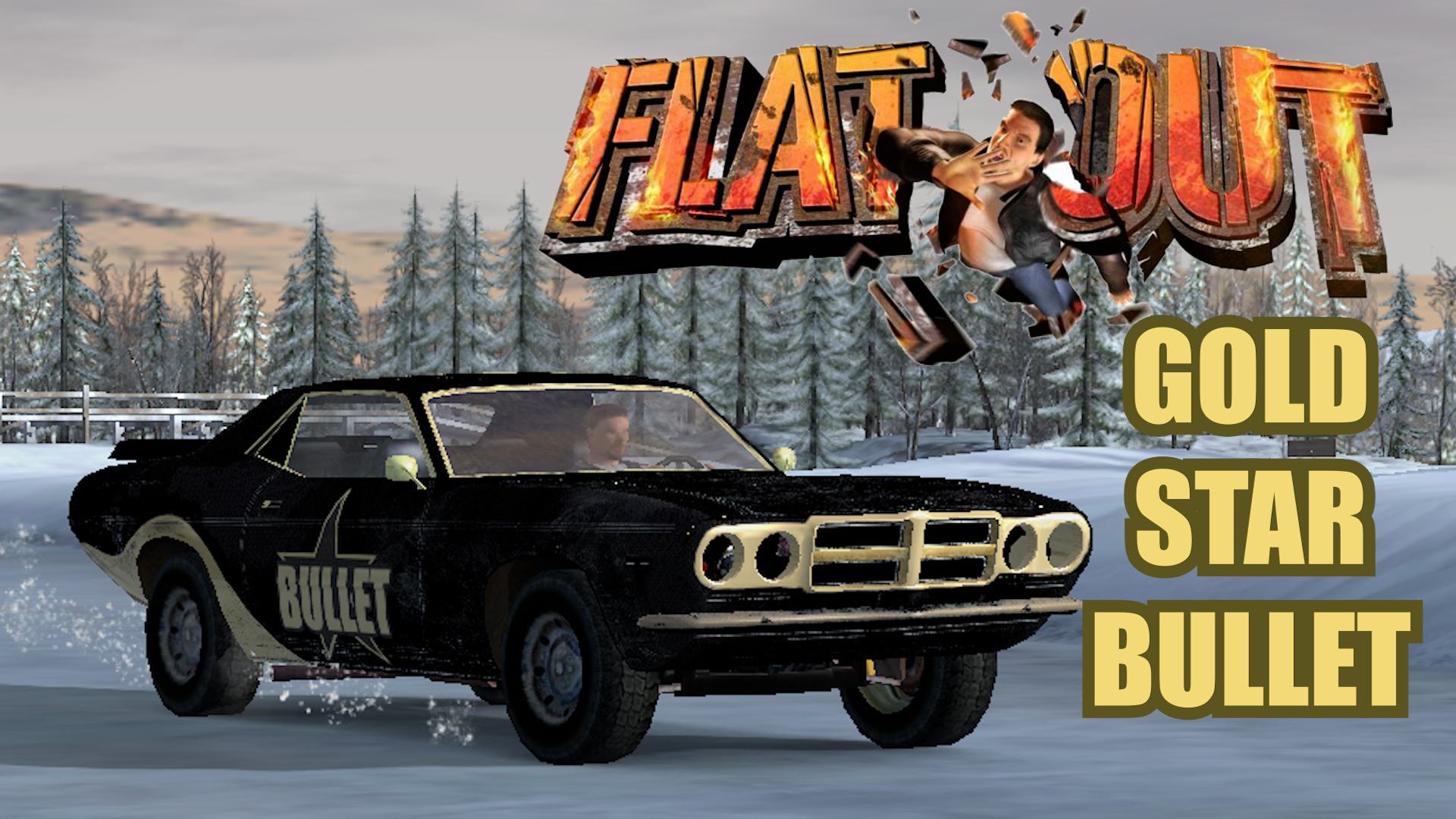 Gold Star Bullet Black