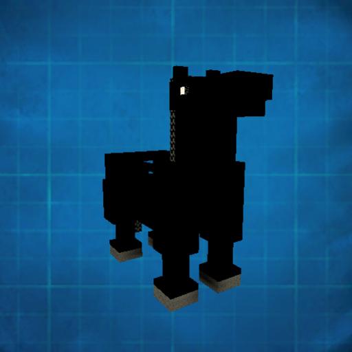 Schwarzes Pferd aus Minecraft - Korrektere Version