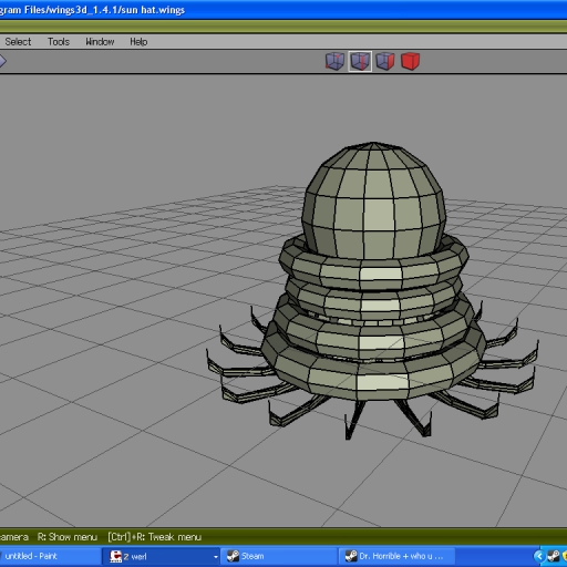 hat of a thousand atom discs