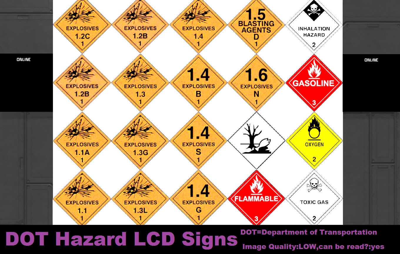 DOT Hazard  LCD Signs preview