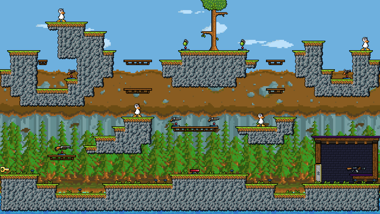 Floating Island Duck Fight