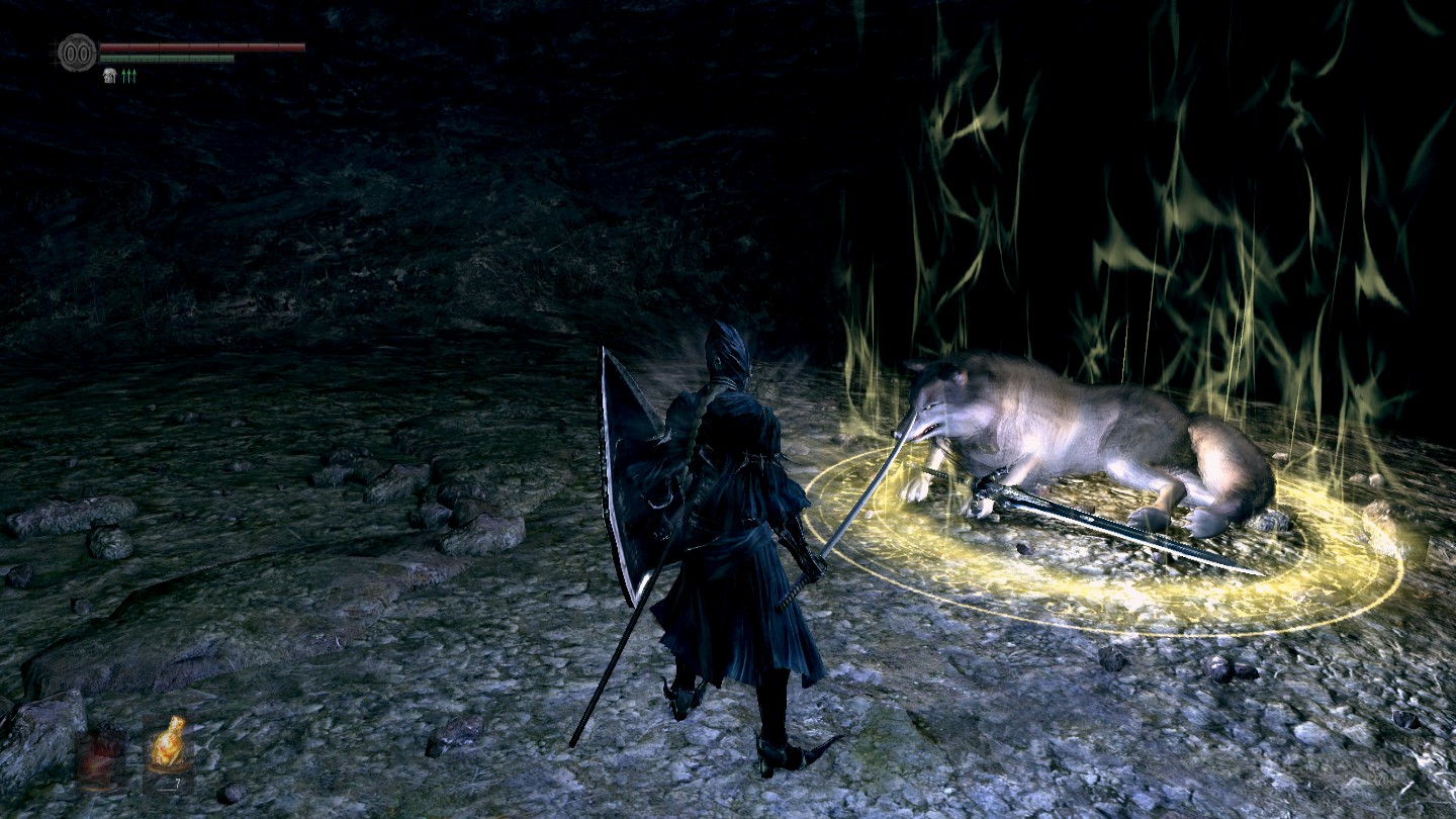 Great Grey Wolf Sif em Dark Souls