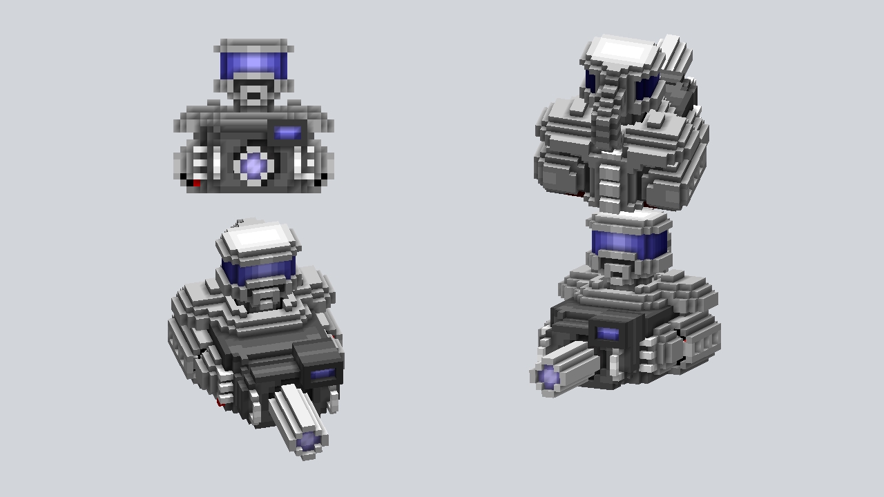 Blue Droid Turret