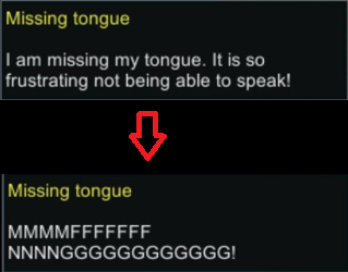 Better Missing Tongue Description mod preview for RimWorld